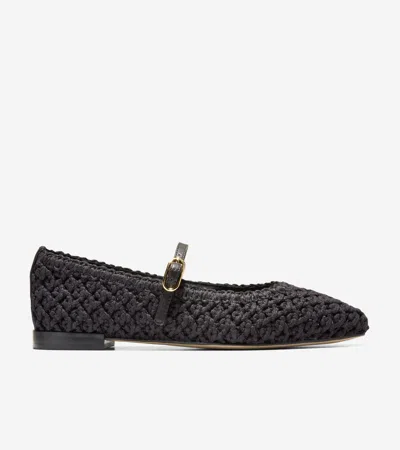 Cole Haan Women's Harlan Mary Jane Ballet Flats - Black Size 8.5