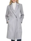 Cole Haan Chevron Pattern Coat In Gray