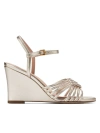 Cole Haan Women's Jitney Knot Leather Wedge Sandals In Soft Gold