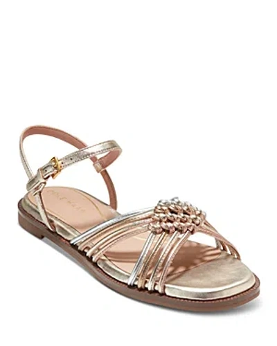 COLE HAAN WOMEN'S JITNEY KNOTTED ANKLE STRAP SANDALS