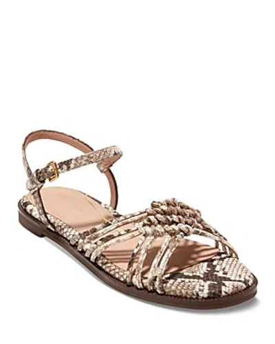 COLE HAAN WOMEN'S JITNEY KNOTTED ANKLE STRAP SANDALS