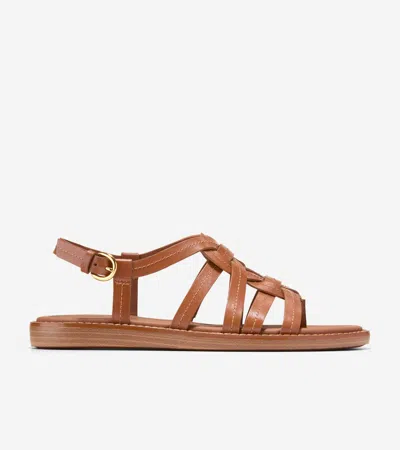 Cole Haan Women's Kami Interwoven Thong Sandals - Brown Size 9.5 In Multi