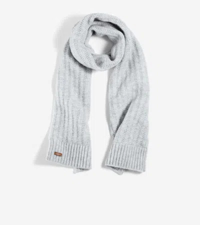 Cole Haan Women's Ladder Stitch Scarf - Grey In Gray