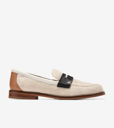 Cole Haan Women's Lana Lux Remastered Penny Loafers - Beige Size 9.5 In Neutral