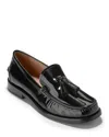 Cole Haan Women's Lana Lux Tassel Loafer Flats In Black Box