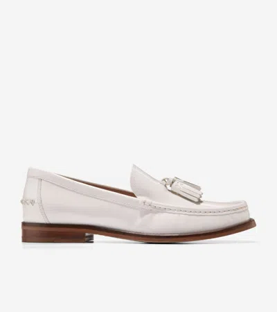 Cole Haan Women's Lana Lux Tassel Loafers Size 9.5 In White