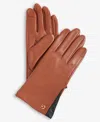 Cole Haan Women's Leather Tech Gloves In Brown