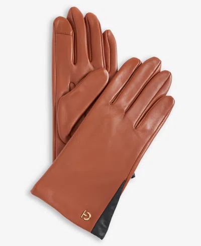 Cole Haan Women's Leather Tech Gloves In Brown