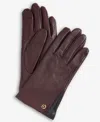 Cole Haan Women's Leather Tech Gloves In Brown
