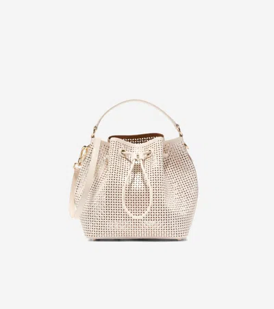 Cole Haan Women's Lidia Leather Bucket Bag - White Size Osfa