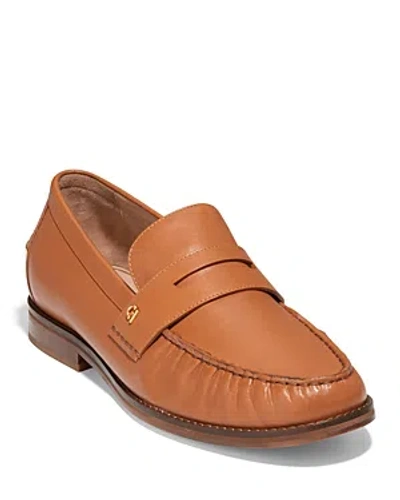 COLE HAAN WOMEN'S LUX ALMOND TOE PENNY LOAFERS