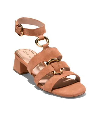 COLE HAAN WOMEN'S LYANNA LINK ANKLE-STRAP DRESS SANDALS