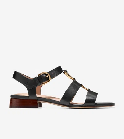 Cole Haan Women's Lyanna Link Sandals - Black Size 9