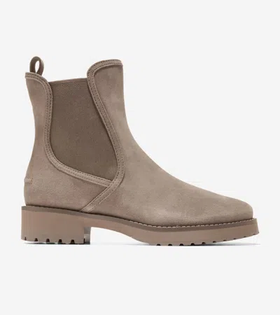 Cole Haan Women's Lyndon Waterproof Chelsea Booties - Beige Size 7.5 In Brown