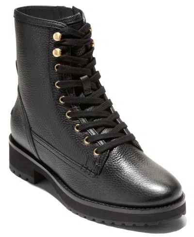 Cole Haan Lyndon Waterproof Lace-up Boot In Black