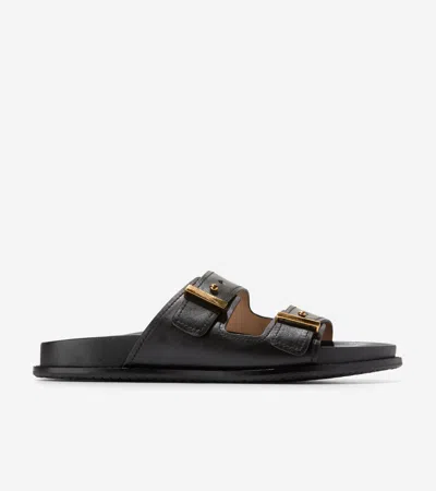 Cole Haan Women's Marisol Footbed Sandals - Black Size 9.5