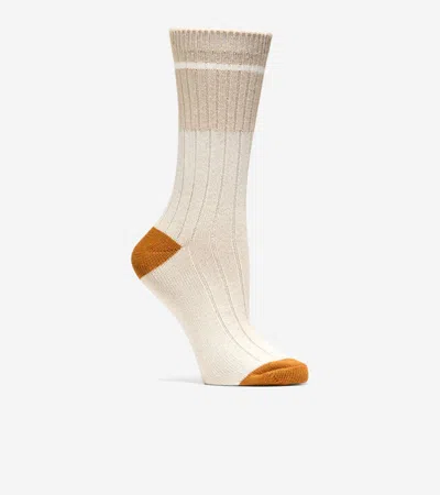 Cole Haan Women's Marl Crew Socks - White In Multi