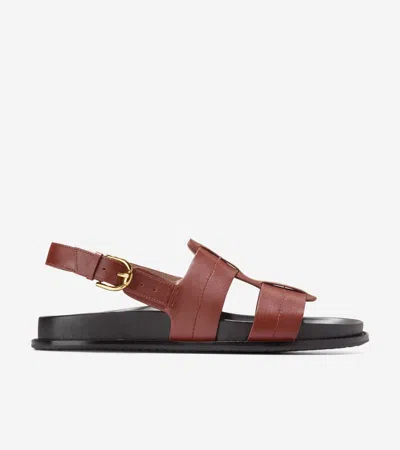 Cole Haan Women's Marlee Fisherman Footbed Sandals - Brown Size 9