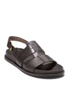 Cole Haan Marlee Slingback Fisherman Sandal In Dark Chocolate Leather