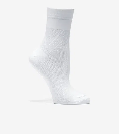 Cole Haan Women's Microfiber Anklet Socks - White In Red