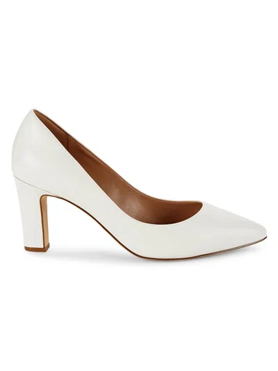 Cole Haan Women's Mylah Point Toe Leather Pumps In Ivory