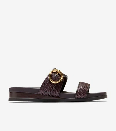 Cole Haan Women's Oaklynn Double Band Footbed Sandals - Brown Size 8.5