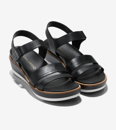 Cole Haan Women's Originalgrand Peyton Flatform Sandals In Black
