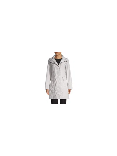 Cole Haan Women's Packable Raincoat In Pearl Grey