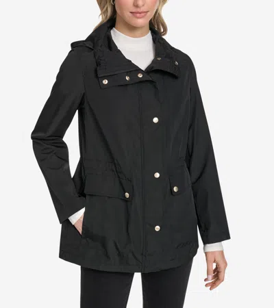 Cole Haan Women's Packable Short Parka - Black Size Xs Water-resistant In Blue