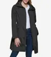 Cole Haan Packable Belted Trench Coat In Black
