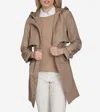 Cole Haan Women's Packable Trench Travel Parka - Beige Size Small In Gold