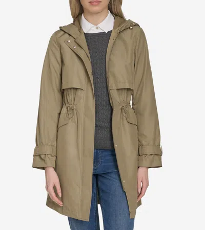 Cole Haan Women's Packable Trench Travel Parka - Green Size Small