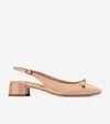 Cole Haan Patsy Bow Slingback Pump In Nude