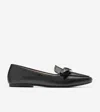 Cole Haan Women's Payson Soft Bow Loafers - Black Size 9 In Black