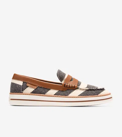 Cole Haan Women's Pinch Long-weekender Penny Loafers - Black Size 7.5 In Multi
