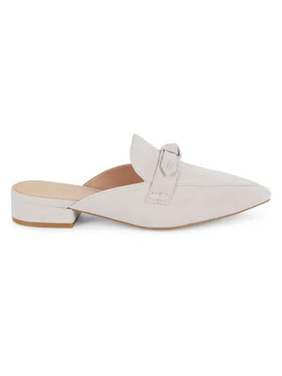 Cole Haan Women's Piper Point Toe Suede Mules In Ashes