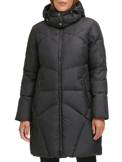 Cole Haan Women's Quilted Down Puffer Coat In Black