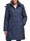 Cole Haan Women's Quilted Down Puffer Coat In Navy