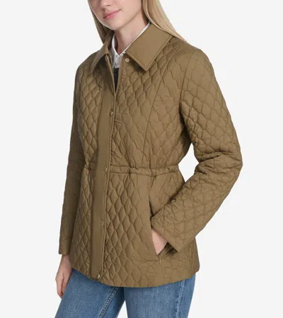 Cole Haan Women's Quilted Jacket - Green Size Medium