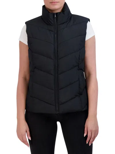 Cole Haan Women's Quilted Puffer Vest In Black