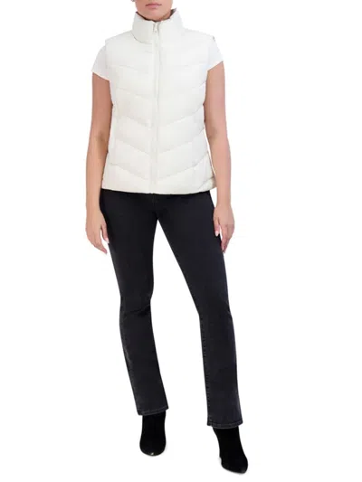 Cole Haan Women's Quilted Puffer Vest In Ivory