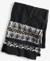 Cole Haan Women's Reversible Fair Isle Scarf In Black Multi