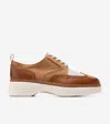 Cole Haan Women's Øriginal Grand City Platform Wingtip Oxford Shoes - Brown Size 9.5 In Brown