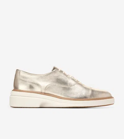 Cole Haan Women's Øriginal Grand Cityspectre Oxfords - Gold Size 9 In Metallic