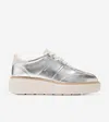 Cole Haan Women's Øriginal Grand Max Platform Sneakers - Silver Size 7.5 In Multi