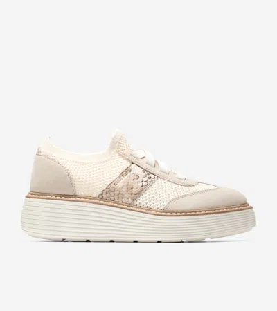 Cole Haan Women's Øriginal Grand Max Stitchlite Platform Sneakers - Beige Size 9.5 In Neutral
