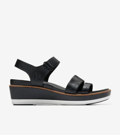 Cole Haan Originalgrand Peyton Flatform Sandal In Black