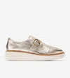 Cole Haan Women's Øriginal Grand Platform Monk Strap Oxfords - Gold Size 9 In Gold