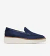 Cole Haan Women's Øriginal Grand Platform Venetian Loafers - Blue Size 8 In Blue