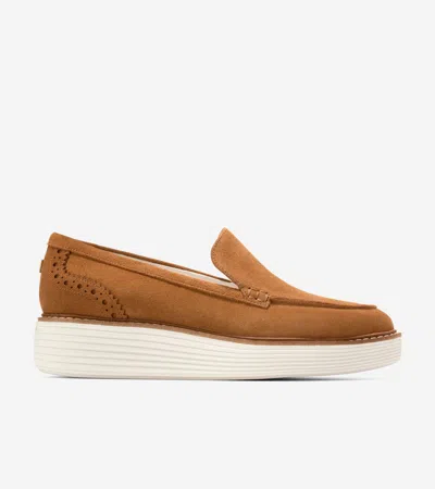 Cole Haan Women's Øriginal Grand Platform Venetian Loafers - Brown Size 9.5